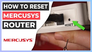 🔁 How to Reset MERCUSYS router to factory default settings [upl. by Gerty68]