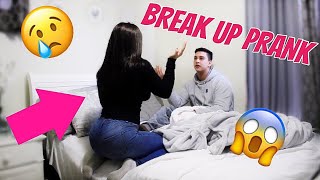 BREAK UP prank on GIRLFRIEND Gone wrong not clickbait [upl. by Ahsoem650]