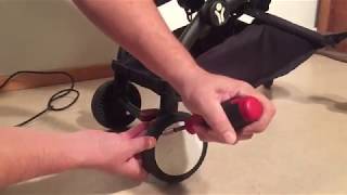 Babyzen Yoyo Rear Wheel Replacement How to Remove Rusted  Stuck Ball Bearings [upl. by Iahk325]