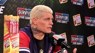 Cody Rhodes gets emotional reveals what Randy Orton said to him at the end of WWE Survivor Series [upl. by Aihtekal327]