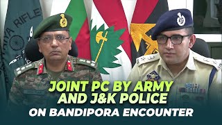 Live Joint PC by Army and JampK Police on yesterday’s Bandipora Encounter  Ganderbal  Kashmir [upl. by Innavoig101]