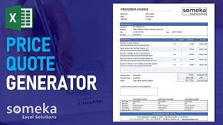 Excel Quotation Generator with Database  Make Quotation in Excel [upl. by Freeborn620]