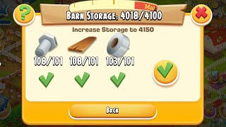 Upgrading Barn to 4150🥳 amp Unlocking new Land  Hay Day 119 [upl. by Jacobsohn]