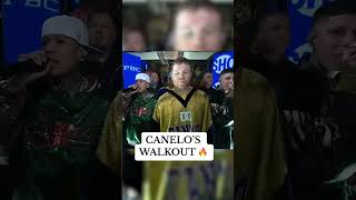 La entrada de Canelo con Santa Fe Klan y Tornillo 🔥 Shorts  ESPN Deportes vía showtimeboxing [upl. by Mcneely652]