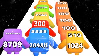 Level Up Numbers vs Pushharder  ASMR Gameplay Max Level Math Game New Update [upl. by Nylodam]