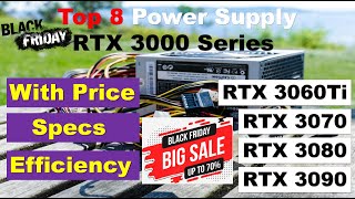 8 Best Power Supply SMPS for RTX 3000 Graphic cards RTX 3070 3080 3090 3060Ti  Black Friday Deals [upl. by Radborne]