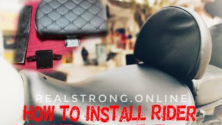 How to Install Rider Driver Backrest for Royal Enfield Meteor 350 real strong bike accessories [upl. by Calise]