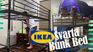 Our Ikea Svarta Bunk Bed Timelapse Assembly [upl. by Iveel]