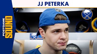 quotThe Whole Team Brought A Lot of Energyquot  JJ Peterka After Win Over Senators [upl. by Reed]