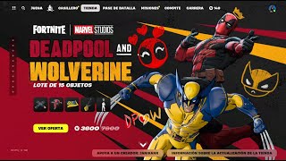 DEADPOOL y WOLVERINE 😈 Tienda de FORTNITE Julio 26 [upl. by Ydnew269]