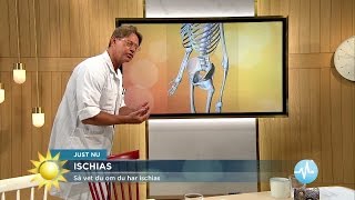 Vad är skillnaden på ischias och spinal stenos  Nyhetsmorgon TV4 [upl. by Enniotna]