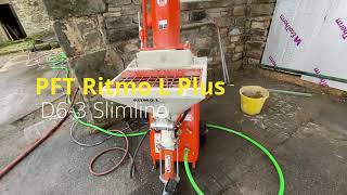 PFT Ritmo L Plus Weber 4310 Rapid Drying Screed [upl. by Yekcim]