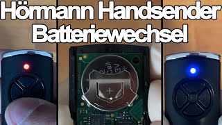 Hörmann Handsender Batteriewechsel  Garagentor [upl. by Daeriam898]