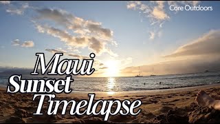 Kapalua Beach Maui Sunset Time Lapse [upl. by Golda238]