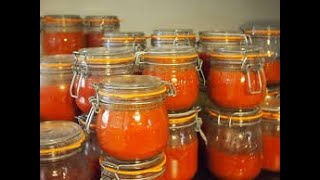 COMMENT FAIRE FACILEMENT SES CONSERVE DE TOMATE MAISON [upl. by Olenka]