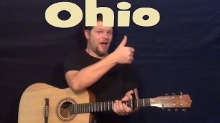 Ohio CSNampY Easy Guitar Lesson How to Play Tutorial [upl. by Acinoed945]