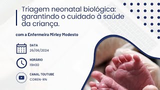 Triagem neonatal biológica garantindo o cuidado à aúde da criança [upl. by Palma874]