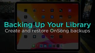 Backing Up Your OnSong Library [upl. by Jolie]