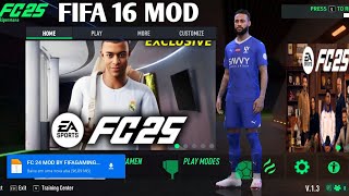 FIFA 16 MOD EA SPORTS FC 25 LITE OFFLINE COM KITS E GRÃFICOS TOP DE MAIS [upl. by Rebeca]