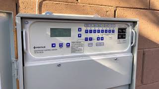 Turning on Quickclean EasyTouch Pentair Panel [upl. by Eseer19]