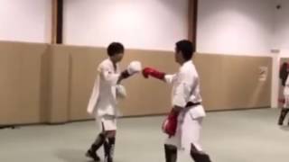 Lyoto Machida  SPARRING KARATE [upl. by Nodab]