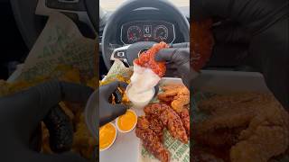 Wingstop squared tenders 🔥🍗 food mukbang asmr [upl. by Pilif]