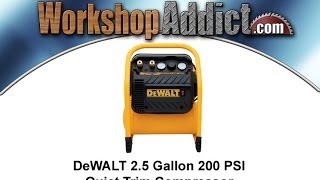 DeWALT 25 gallon 200 PSI Quiet Trim Compressor [upl. by Morris140]