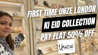 Unze London Shoes Sale 2024  Eid Collection Flat 50 😍 Heels Flats Wedges👠 Bags👛💃 [upl. by Einad]