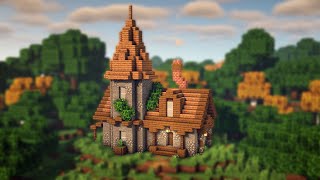 Minecraft  How to Build a Medieval Stone House  Minecraft Build Tutorial [upl. by Erihppas149]