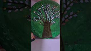 Plate art part2 plateart shorts art diy homedecor decoration festival diwali ideas love [upl. by Vento385]