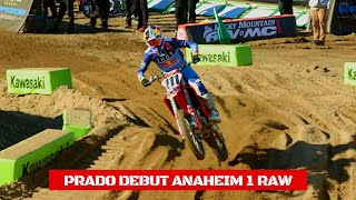 Prado Debut RAW Anaheim 1  Supercross 2024 [upl. by Oletha421]