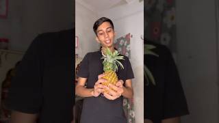 Pineapple juice hack 🍍😋 shortvideo funny funwithparsad FUNwithPRASAD fun with Prasad [upl. by Hsejar]