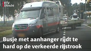 Bestelbus overtreedt meerdere verkeersregels  RTV Utrecht [upl. by Elsey237]