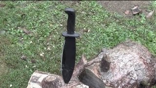 Smashing With The Smatchet Cold Steel Machete [upl. by Mohr584]