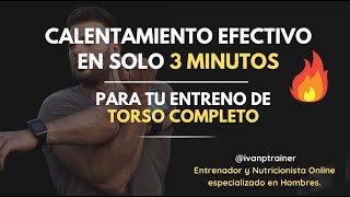 Calentamiento Completo de TORSO  3 minutos [upl. by Targett509]