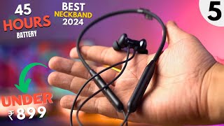 Best Neckband Under 1000⚡Top 5 Best Bluetooth Earphones Under 1000⚡Best Neckband Under 1000 in 2024 [upl. by Ahtnahc607]