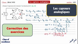 Correction des Exercices des capteurs analogiques [upl. by Tybie978]