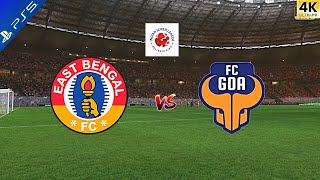 East Bengal FC vs FC Goa  India  Super League  Full Game  FC 24 Gameplay [upl. by Nedaj]