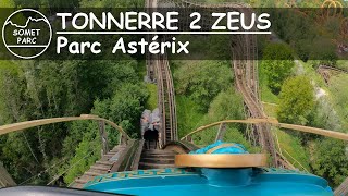 🎢 TONNERRE 2 ZEUS Parc Astérix onride 4K [upl. by Annaiel217]