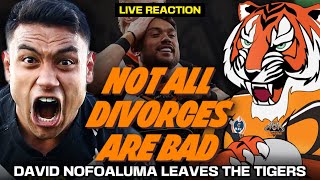 LIVE REACTION David Nofoaluma Leaves the Wests Tigers  Not All Divorces Are Bad [upl. by Aimal]