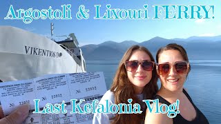 KEFALONIA  How to take the FERRY to and from ARGOSTOLI amp LIXOURI [upl. by Llewon]