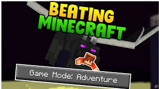 quotBeating Minecraft in Adventure Mode Will I Defeat the Ender Dragonquot [upl. by Henning]