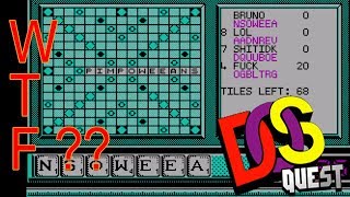 Scrabble game show MSDOS games REVIEW [upl. by Annovad815]