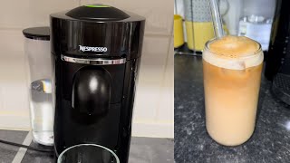 Nespresso vertuo plus coffee machine coffee icedcoffee nespressovertuo  how to make coffee☕️ [upl. by Celene]