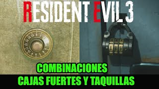 Como abrir las Cajas Fuertes y Taquillas  Resident Evil 3 [upl. by Julide]