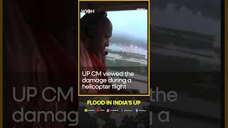 India UP Flood Aerial footage shows extent of floods in Indias Uttar Pradesh  WION Shorts [upl. by Chloe768]