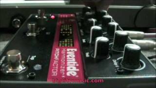 Roland SH101 w Eventide PitchFactor [upl. by Anaugal]