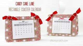 Candy Cane Lane Rectangle Coaster Calendar [upl. by Ecienaj710]