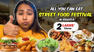 All You Can Eat Street Food Festival in Kolkata Gondhoraj MomoPav Bhaji amp more Lake Town Festival [upl. by Arley]