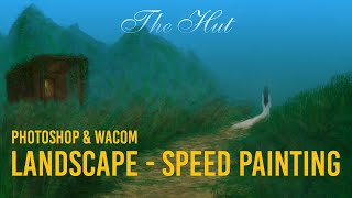 THE HUT  Photoshop  Wacom  Speed painting [upl. by Naol]